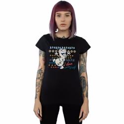 Disney - T-shirt FROZEN WARM HUGS - Femme (Noir)