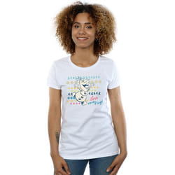 Disney - T-shirt FROZEN WARM HUGS - Femme (Blanc)
