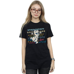 Disney - T-shirt FROZEN WARM HUGS - Femme (Noir)