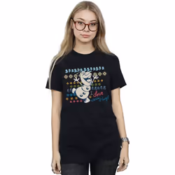 Disney - T-shirt FROZEN WARM HUGS - Femme (Noir)