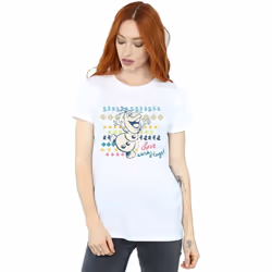 Disney - T-shirt FROZEN WARM HUGS - Femme (Blanc)