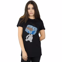 Disney - T-shirt FROZEN - Femme (Noir)