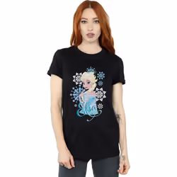 Disney - T-shirt FROZEN - Femme (Noir)
