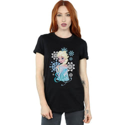 Disney - T-shirt FROZEN - Femme (Noir)