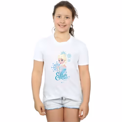 Disney - T-shirt FROZEN - Fille (Blanc)