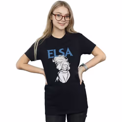 Disney - T-shirt FROZEN - Femme (Noir)