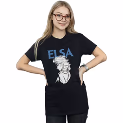 Disney - T-shirt FROZEN - Femme (Noir)