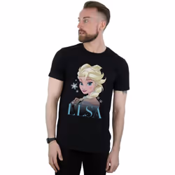 Disney - T-shirt FROZEN - Homme (Noir)