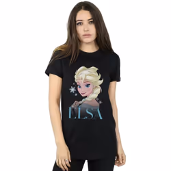 Disney - T-shirt FROZEN - Femme (Noir)