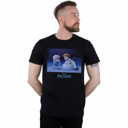 Disney - T-shirt FROZEN BUILD A SNOWMAN - Homme (Noir)