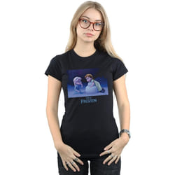 Disney - T-shirt FROZEN BUILD A SNOWMAN - Femme (Noir)