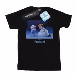 Disney - T-shirt FROZEN BUILD A SNOWMAN - Fille (Noir)