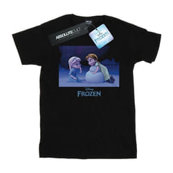 Disney - T-shirt FROZEN BUILD A SNOWMAN - Fille (Noir)