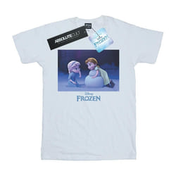 Disney - T-shirt FROZEN BUILD A SNOWMAN - Fille (Blanc)