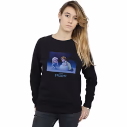 Disney - Sweat FROZEN BUILD A SNOWMAN - Femme (Noir)