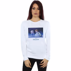 Disney - Sweat FROZEN BUILD A SNOWMAN - Femme (Blanc)