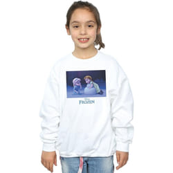 Disney - Sweat FROZEN BUILD A SNOWMAN - Fille (Blanc)