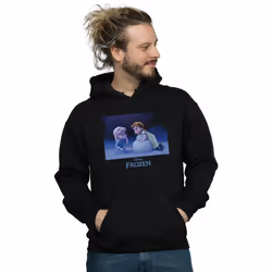 Disney - Sweat à capuche FROZEN BUILD A SNOWMAN - Homme (Noir)