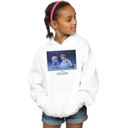 Disney - Sweat à capuche FROZEN BUILD A SNOWMAN - Fille (Blanc)