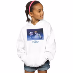 Disney - Sweat à capuche FROZEN BUILD A SNOWMAN - Fille (Blanc)