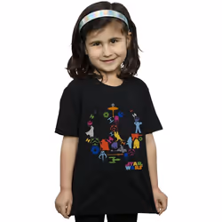 Star Wars - T-shirt - Fille (Noir)