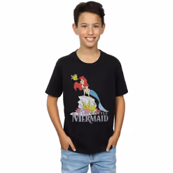 Disney - T-shirt THE LITTLE MERMAID SEA FRIEND - Garçon (Noir)