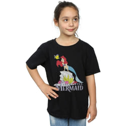Disney - T-shirt THE LITTLE MERMAID SEA FRIEND - Fille (Noir)
