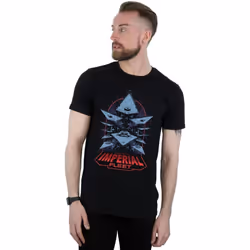 Star Wars - T-shirt ATTACK OF THE IMPERIAL FLEET - Homme (Noir)