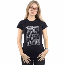 Star Wars - T-shirt CLASS OF ACTION FIGURES - Femme (Noir)