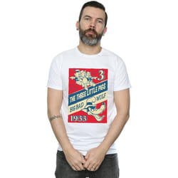 Disney - T-shirt AND THE BIG BAD WOLF - Homme (Blanc)