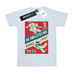 Disney - T-shirt AND THE BIG BAD WOLF - Femme (Blanc)