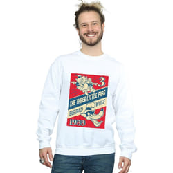 Disney - Sweat AND THE BIG BAD WOLF - Homme (Blanc)