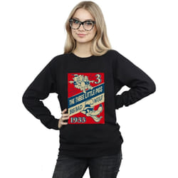 Disney - Sweat AND THE BIG BAD WOLF - Femme (Noir)