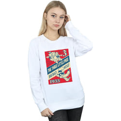 Disney - Sweat AND THE BIG BAD WOLF - Femme (Blanc)