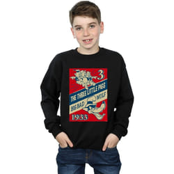 Disney - Sweat AND THE BIG BAD WOLF - Garçon (Noir)