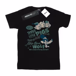 Disney - T-shirt WHO'S AFRAID OF THE BIG BAD WOLF - Homme (Noir)