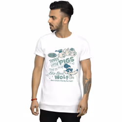 Disney - T-shirt WHO'S AFRAID OF THE BIG BAD WOLF - Homme (Blanc)