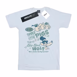 Disney - T-shirt WHO'S AFRAID OF THE BIG BAD WOLF - Femme (Blanc)