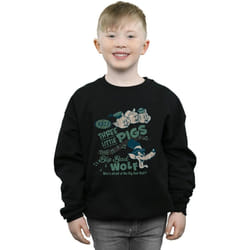 Disney - Sweat WHO'S AFRAID OF THE BIG BAD WOLF - Garçon (Noir)