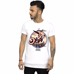 Marvel - T-shirt IN BATTLE - Homme (Blanc)