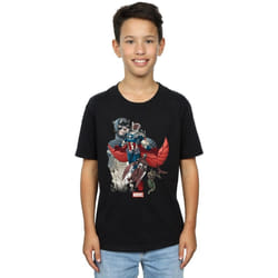 Marvel - T-shirt FALCON EVOLUTION - Garçon (Noir)