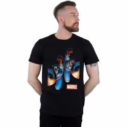 Marvel - T-shirt SIDE BY SIDE - Homme (Noir)