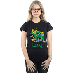 Marvel - T-shirt - Femme (Noir)