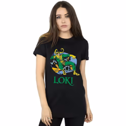 Marvel - T-shirt - Femme (Noir)