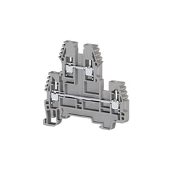 IMO - Borne de jonction deux étage à vis 2,5mm² - pas 5mm - grise