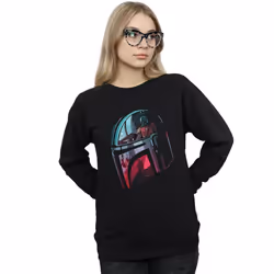 Star Wars - Sweat THE MANDALORIAN MANDALORE - Femme (Noir)
