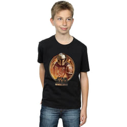 Star Wars - T-shirt THE MANDALORIAN - Garçon (Noir)