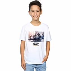 Star Wars - T-shirt THE MANDALORIAN - Garçon (Blanc)