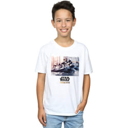 Star Wars - T-shirt THE MANDALORIAN - Garçon (Blanc)