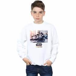 Star Wars - Sweat THE MANDALORIAN - Garçon (Blanc)